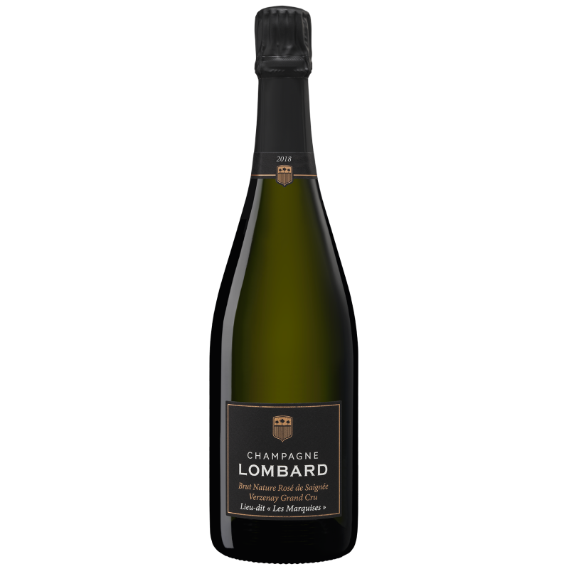 Champagne Lombard Brut Nature Rosé de Saignée Verzenay Grand Cru Lieu-Dit "Les Marquises" Champagne Lombard Brut Nature Rosé de Saignée Verzenay Grand Cru Lieu-Dit "Les Marquises"